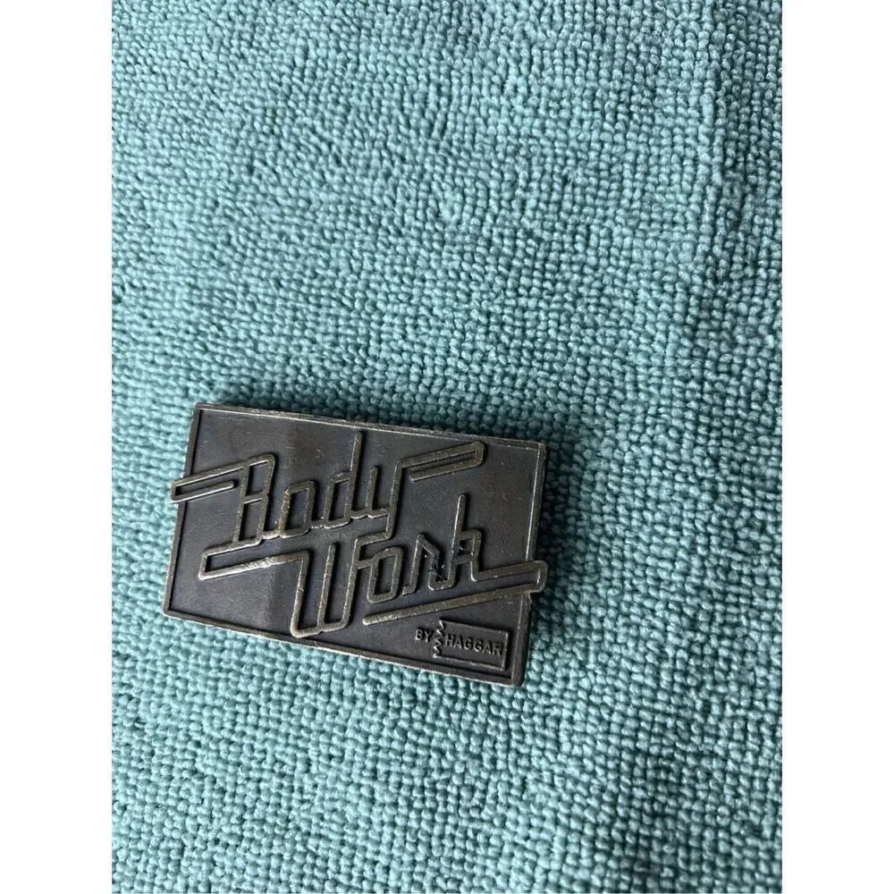 Vintage Body Work Belt Buckle